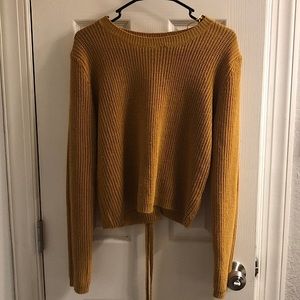 Mustard yellow long sleeve top